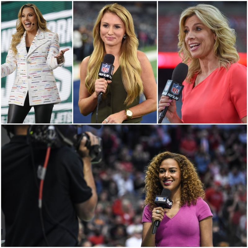These Sideline Reporters Are Actually at the Center of the Game: Part 3 | Alamy Stock Photo by Kirby Lee & Getty Images Photo by Icon Sportswire & Getty Images Photo by Andy Hancock/NCAA Photos & Getty Images Photo by David Eulitt