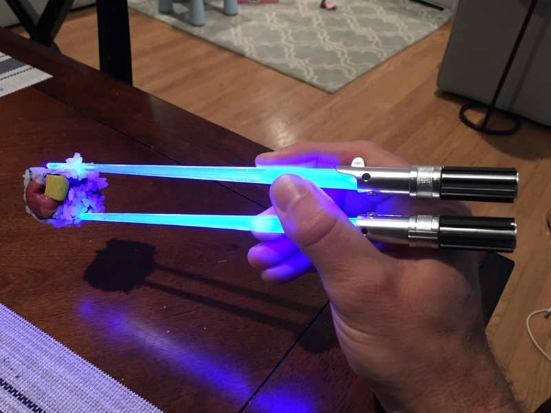 Lightsaber Chopsticks | Imgur.com/1MQxOZu