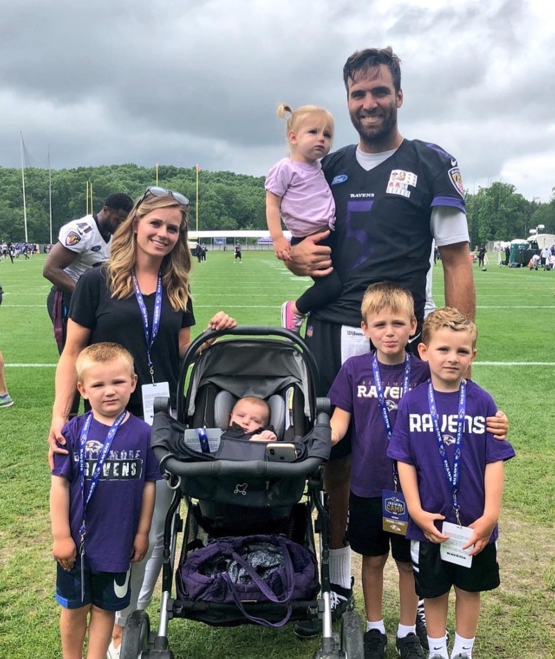 Joe Flacco & Dana Grady | Instagram/@joeflacco & ravens