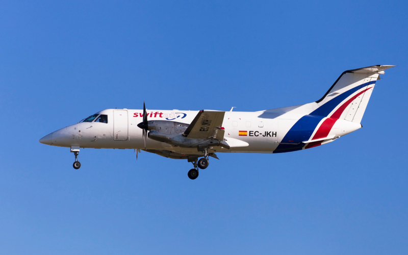 The Embraer EMB-120 Brasilia | Alamy Stock Photo by Santi Rodriguez