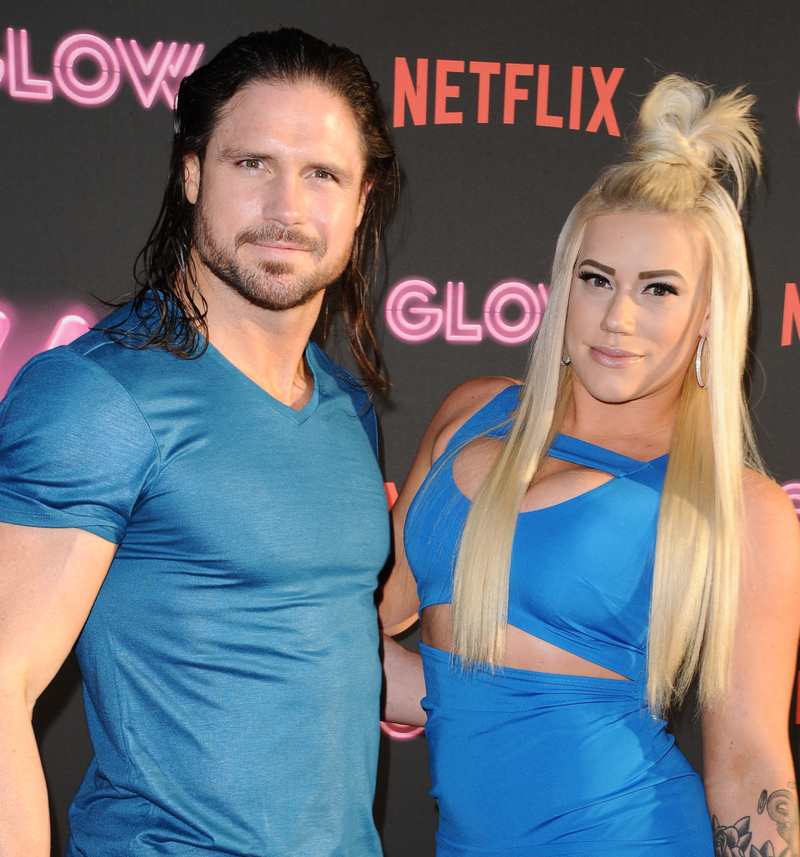 Johnny Mundo & Taya Valkyrie | Getty Images Photo by Jason LaVeris/FilmMagic