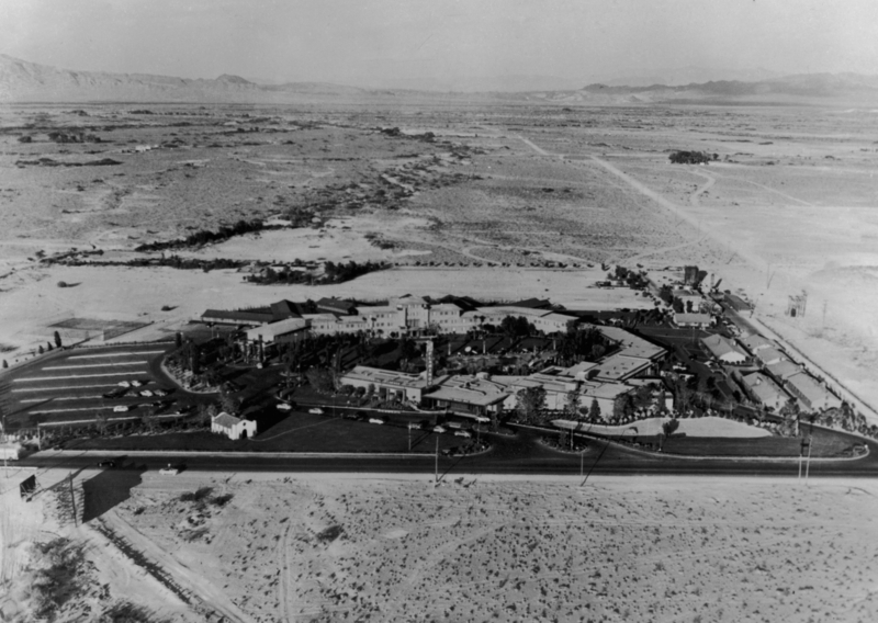 Aerial View of the Newly Completed Flamingo Hotel | Getty Images Photo by Keystone/Hulton Archive