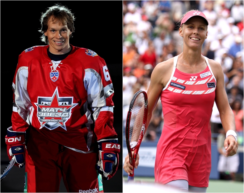 Maxim Afinogenov and Elena Dementieva | Getty Images Photo by Yury Kuzmin/KHL Photo Agency & Alamy Stock Photo by Anson Hung/Southcreek Global/ZUMApress