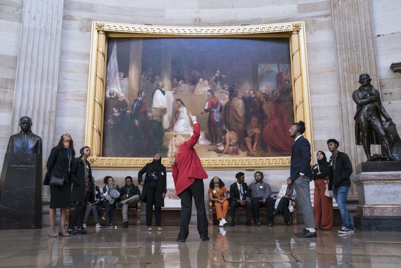 Tour Guide — $22.57 per hour | Getty Images Photo by Sarah Silbiger/Bloomberg