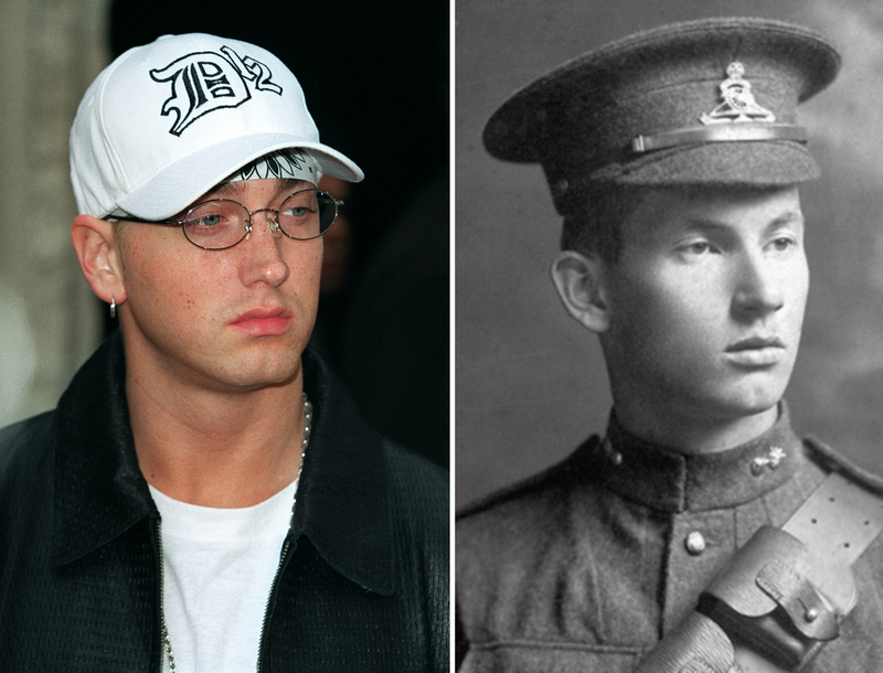 Eminem and Canadian Professor Harold Innis | Alamy Stock Photo by ALLSTAR PICTURE LIBRARY & History and Art Collection