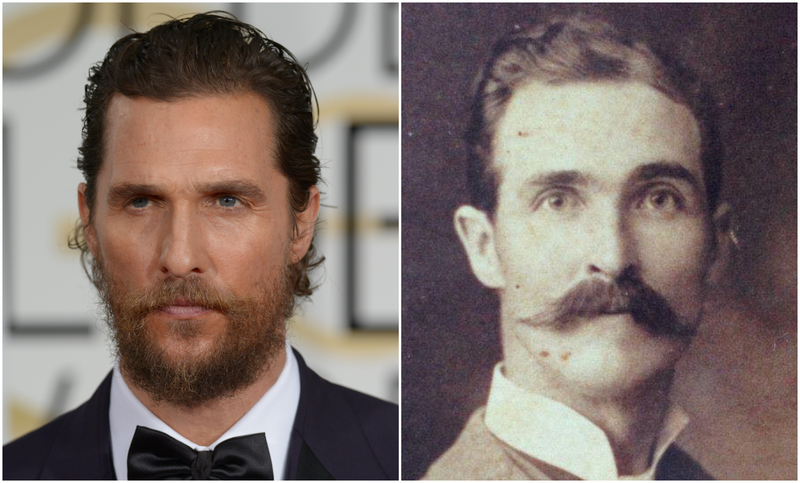 Matthew McConaughey and Someone’s Great-Great-Grandfather | Alamy Stock Photo by Sydney Alford & Imgur.com/YkLjNFg