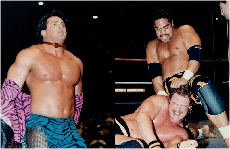 Brutus Beefcake vs. Haku | Getty Images Photo by Bernard Weil/Toronto Star 