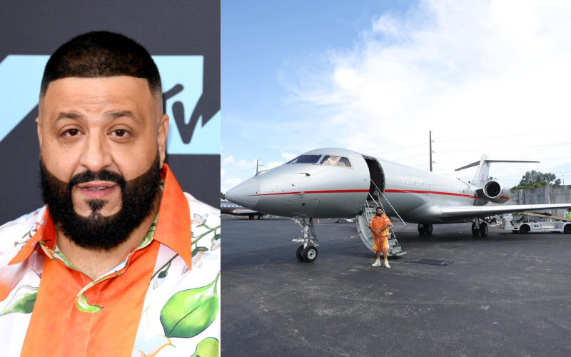 DJ Khaled – Gulfstream G2, Estimated $38K Per Round Trip | Alamy Stock Photo by PA Images & Instagram/@djkhaled