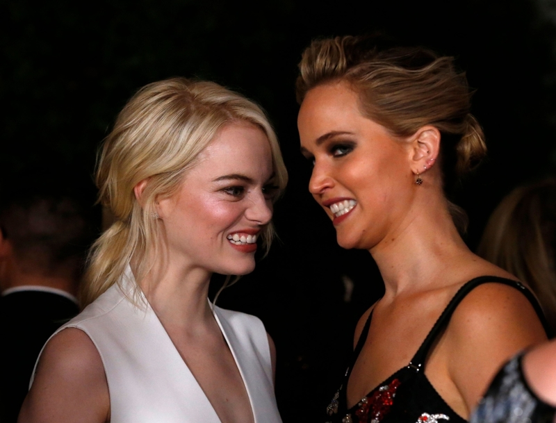 Emma Stone and Jennifer Lawrence | Alamy Stock Photo