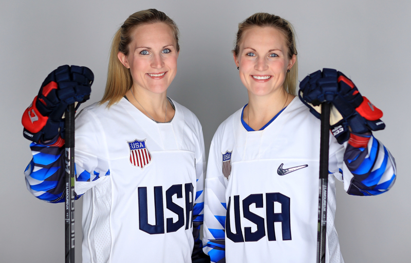 Monique Lamoureux and Jocelyne Lamoureux | Getty Images Photo by Mike Ehrmann