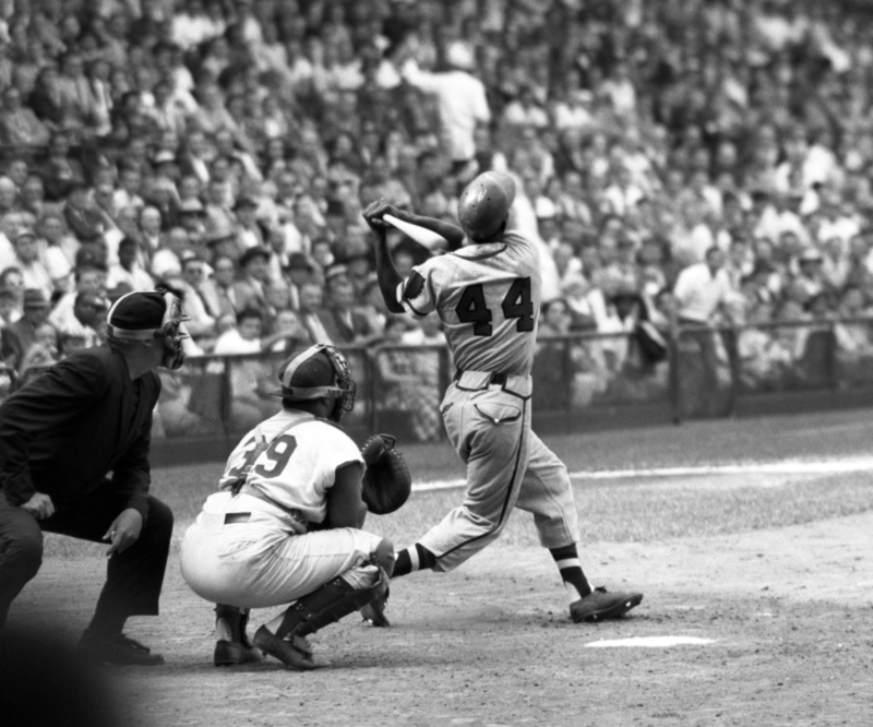 HANK AARON | Getty Images Photo by Kidwiler Collection