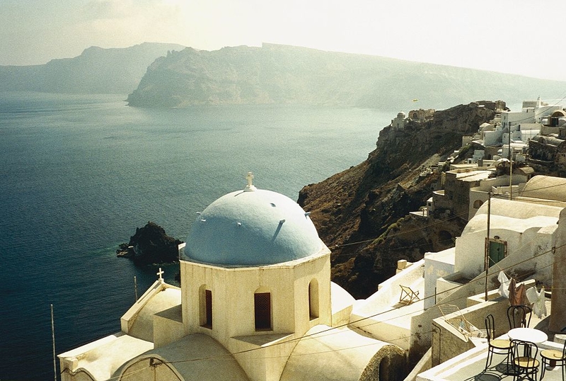 Santorini Island Then | Getty Images Photo by Dumjahn/ullstein bild