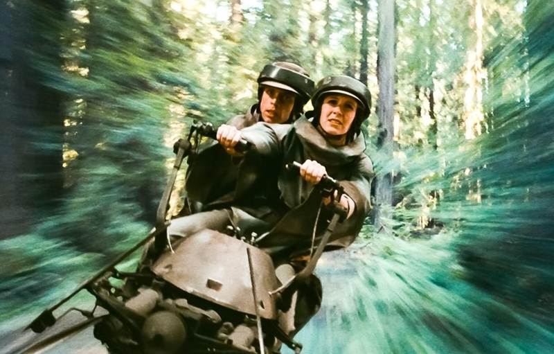 The Speeder Chase Scene in ‘Return of the Jedi’ | Alamy Stock Photo by Landmark Media