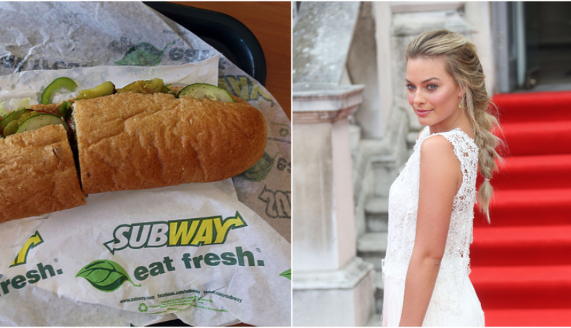 Margot Robbie: Subway | Getty Images Photo by Joe Raedle & Shutterstock