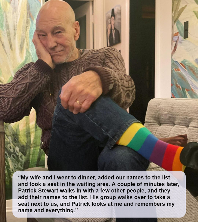 Parick Stewart | Instagram/@sirpatstew