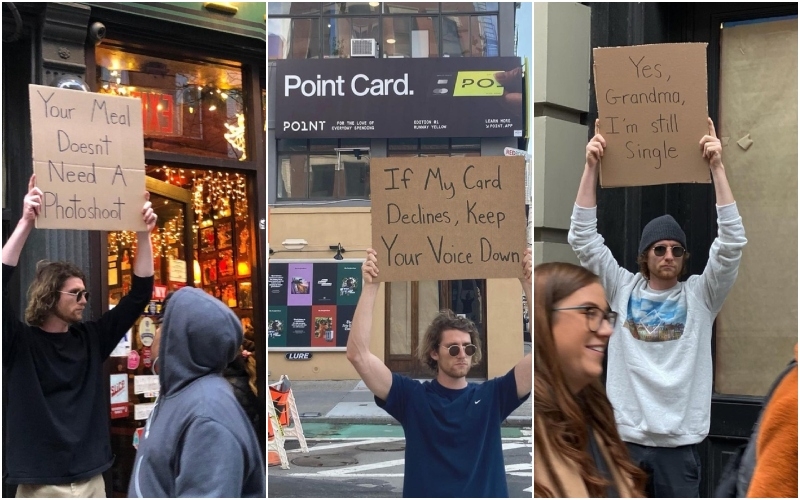 The Best Signs Dude With Sign Has Ever Held: Part 2 | Instagram/@dudewithsign