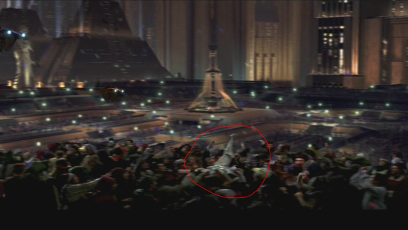 A Crowd-Surfing Stormtrooper in “Return of the Jedi