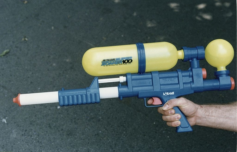 Vintage Super Soaker Gun | Getty Images Photo by Fabian Posselt