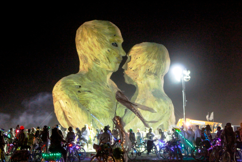 Burning Man begann mit dem Verbrennen von „the Man“ | Alamy Stock Photo by BLM Photo