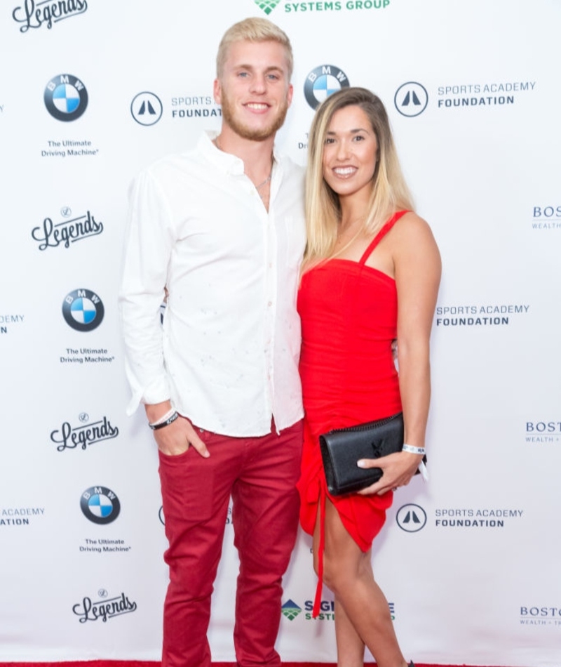 Cooper Kupp und Anna Kupp | Getty Images Photo by Greg Doherty