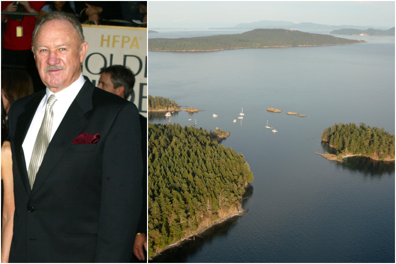 Gene Hackman - British Columbia, Kanada | Getty Images Photo by Jeffrey Mayer/WireImage & Alamy Stock Photo by Kevin Oke / DanitaDelimont.com