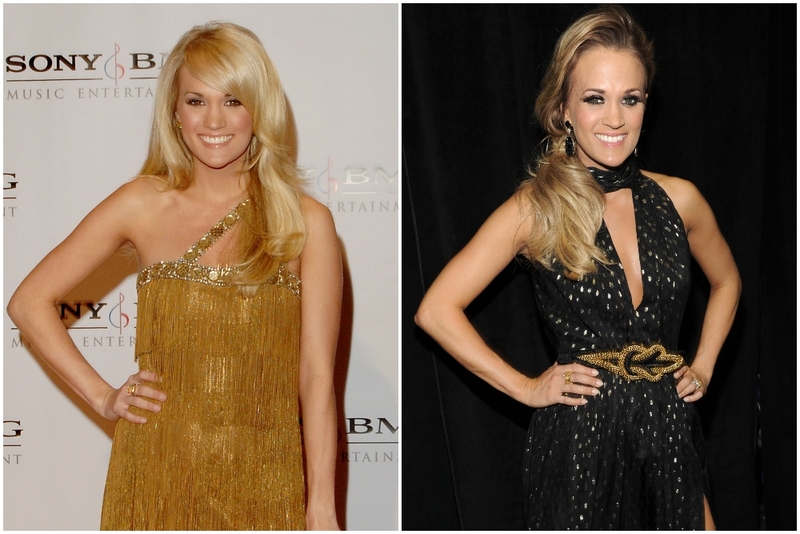 Carrie Underwood - 9 Kilo | Getty Images Photo by Jon Kopaloff/FilmMagic & Kevin Mazur/Billboard Awards 2014/WireImage