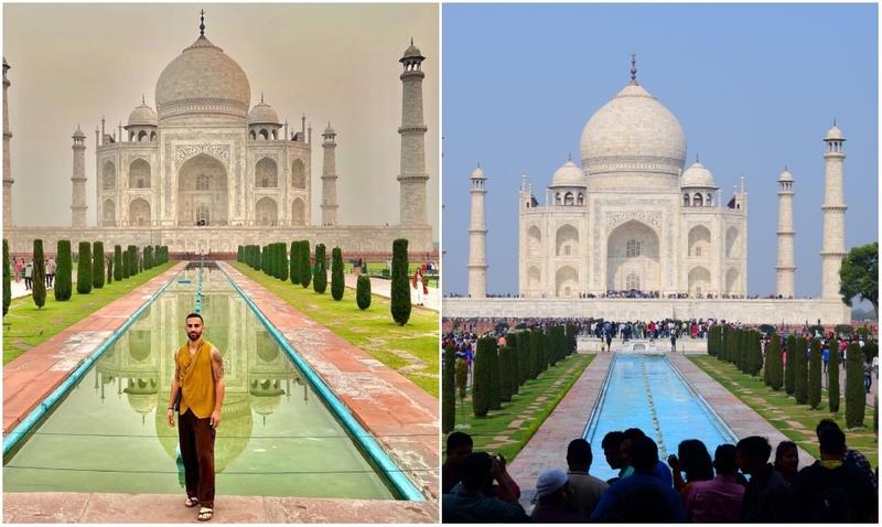 The Taj Mahal, India | Instagram/@siduation & Alamy Stock Photo 