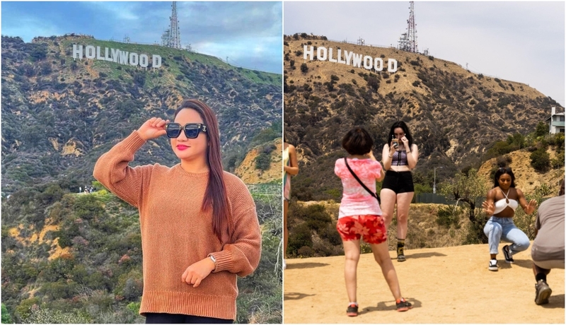 The Hollywood Sign, Los Angeles | Instagram/@kelly.imc & Alamy Stock Photo 