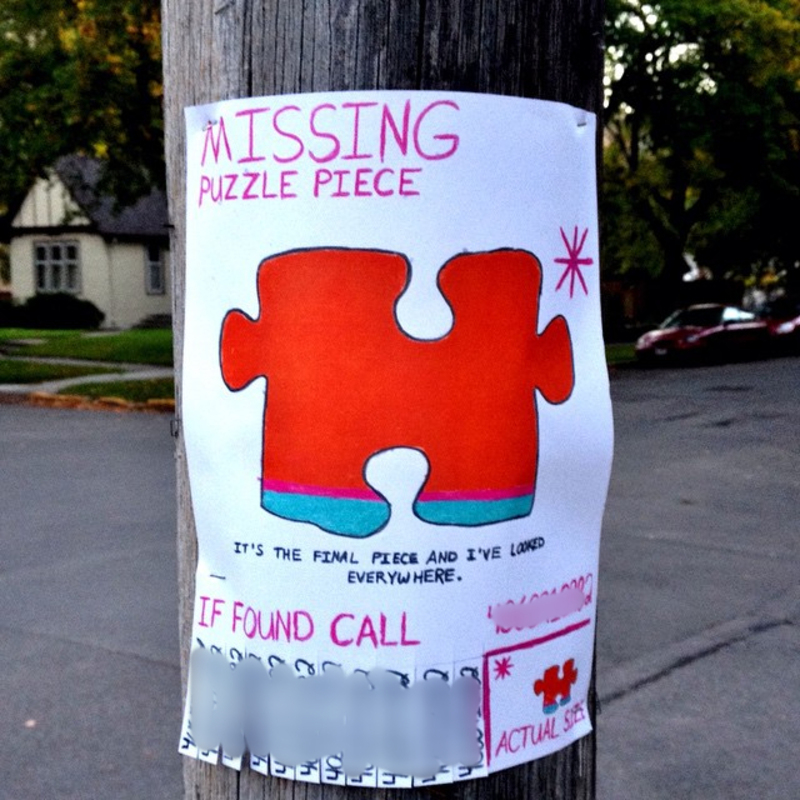 Lustige „Lost and Found“-Schilder, bei denen es sich lohnt, anzuhalten | Instagram/@gandalf_leblanc27