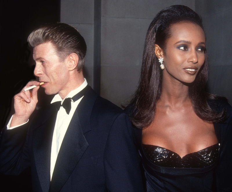 Iman und David Bowie - zusammen seit 1992 | Alamy Stock Photo by John Barrett/PHOTOlink/MediaPunch