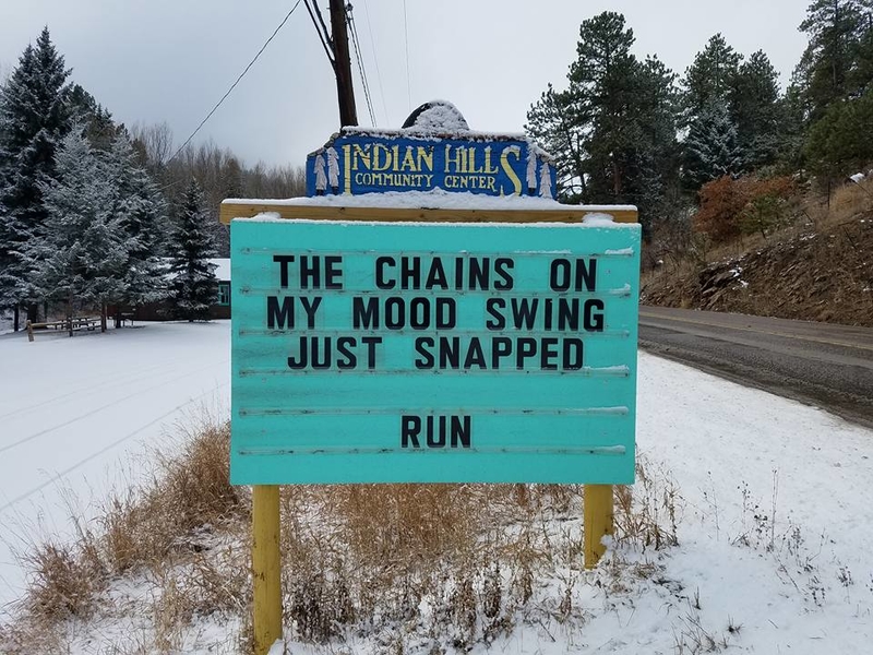 Mood Swings | Facebook/@IndianHillsCommunitySign