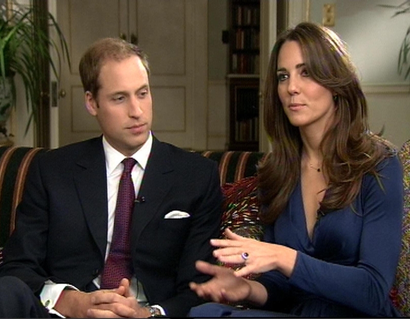 Kate und William sprechen mit der Presse | Alamy Stock Photo by ITV/PA Images