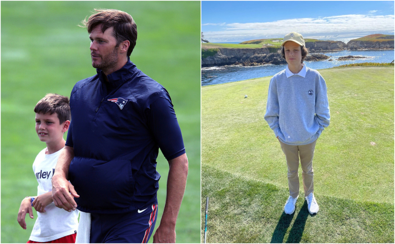 Der Sohn von Tom Brady: John Edward Thomas Moynahan | Getty Images Photo by Barry Chin/The Boston Globe & Instagram.com/@tombrady 