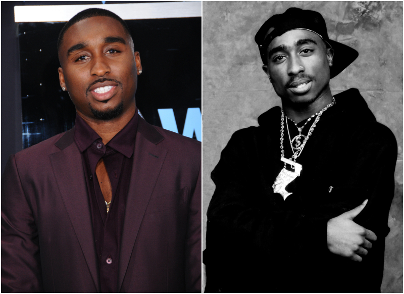 Demetrius Shipp Jr. und Tupac Shakur | Alamy Stock Photo by Birdie Thompson/AdMedia/ZUMA Wire & Pat Johnson/MediaPunch