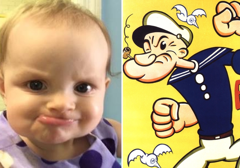 Popeye das Seemannsbaby | Imgur.com/j2HTcWa & Alamy Stock Photo by Retro AdArchives