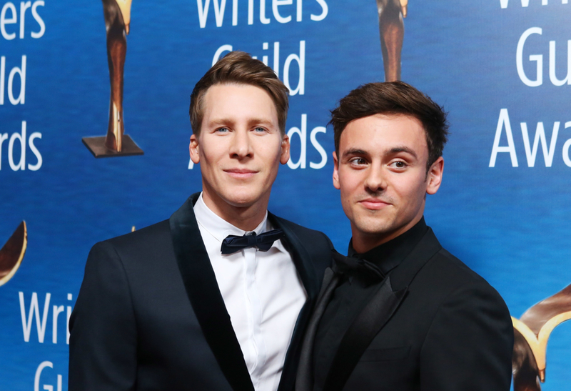 Dustin Lance Black und Tom Daley | Getty Images Photo by Michael Tran/FilmMagic