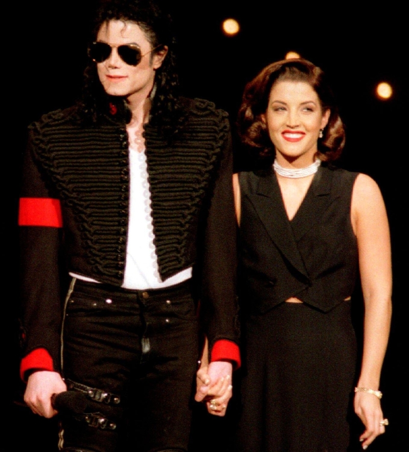 Lisa Marie Presley und Michael Jackson | Alamy Stock Photo