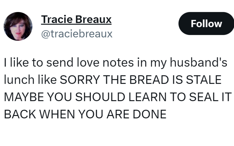 It’s the Thought That Counts | Twitter/@traciebreaux