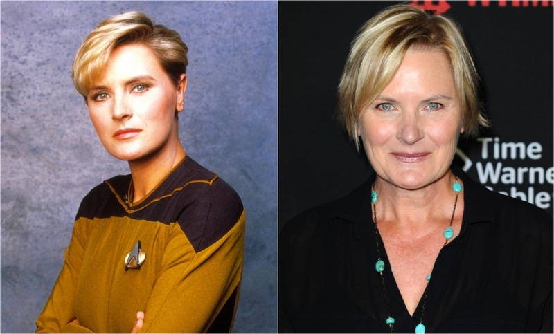 Denise Crosby als Oberleutnant Tasha Yar | MovieStillsDB Photo by movienutt/production studio & Alamy Stock Photo by ZUMA Press, Inc./Alamy Live News