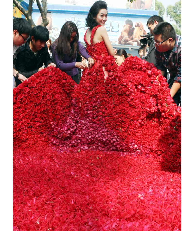 Una princesa de rosas | Alamy Stock Photo by Imaginechina Limited 