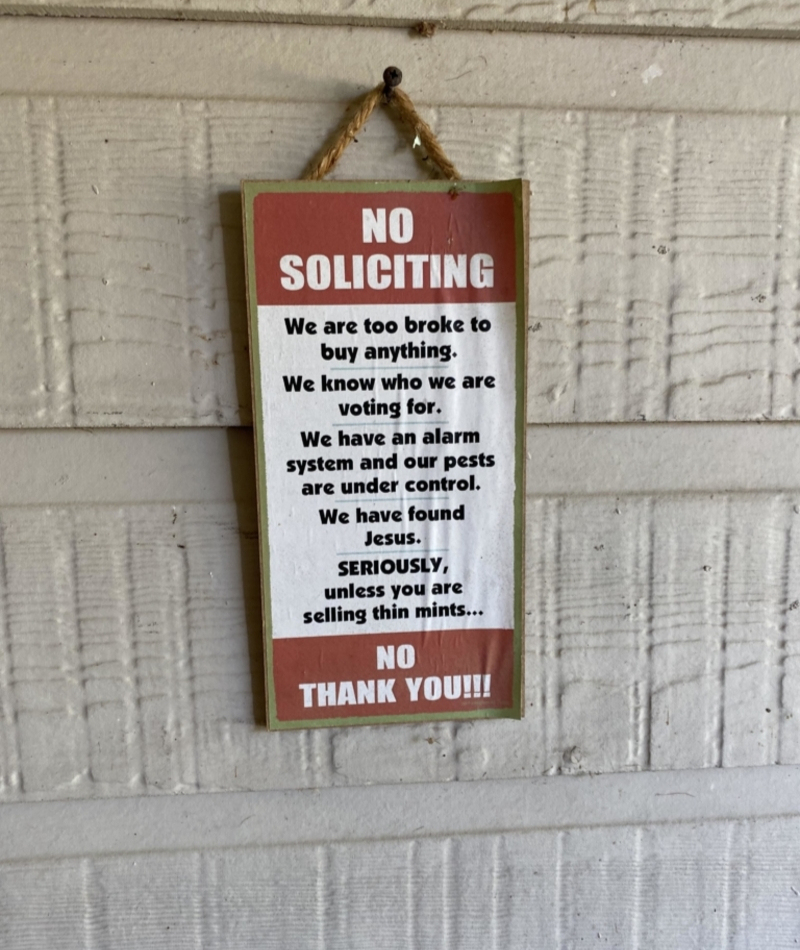 No Soliciting…Unless It’s Thin Mints | Reddit.com/Grandpoop_G