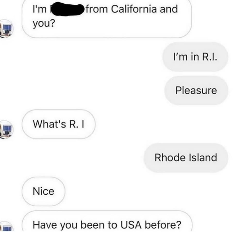 Rhode Island es un país diferente | Reddit.com/Anonymous