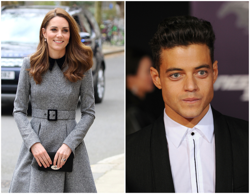 Kate Middleton y Rami Malek- 1982 | Alamy Stock Photo/Shutterstock