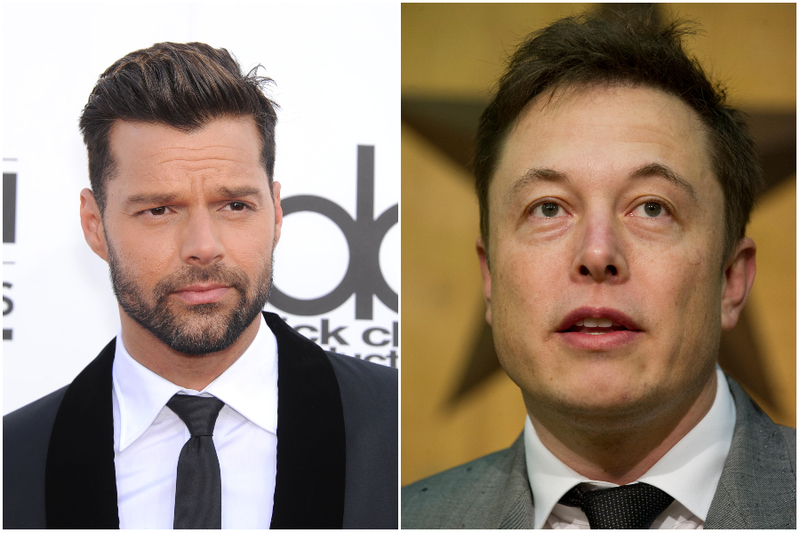 Ricky Martin y Elon Musk- 1971 | Shutterstock/Alamy Stock Photo