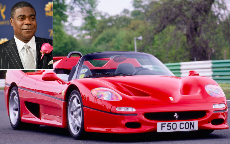 Tracy Morgan -Ferrari Spyder $272K | Getty Images Photo by Matt Winkelmeyer & Alamy Stock Photo by Alvey & Towers Picture Library