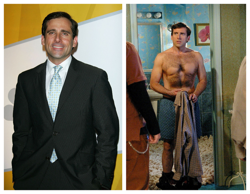 Steve Carell se depiló con cera para “Virgen a los 40” | Getty Images Photo by Evan Agostini & Alamy Stock Photo by AJ Pics