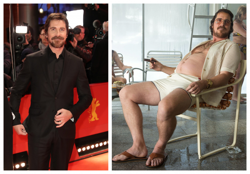 Christian Bale se transforma para “La gran estafa americana” | Getty Images Photo by Isa Foltin/WireImage & Alamy Stock Photo by Moviestore Collection Ltd 