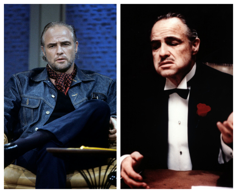 Marlon Brando se tapó las mejillas con algodón para “El Padrino” | Getty Images Photo by Walt Disney Television & Alamy Stock Photo by Moviestore Collection Ltd 