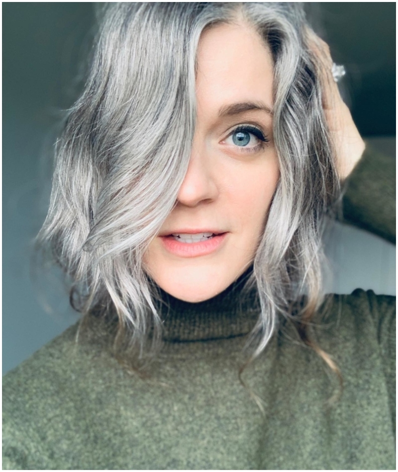Embrace the Gray (or White) | Instagram/@shegotawildhair