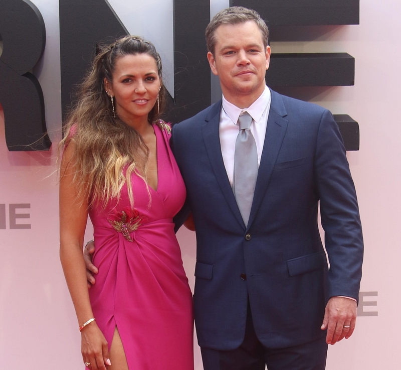 Matt y Luciana Damon – juntos desde 2005 | Alamy Stock Photo by Stills Press